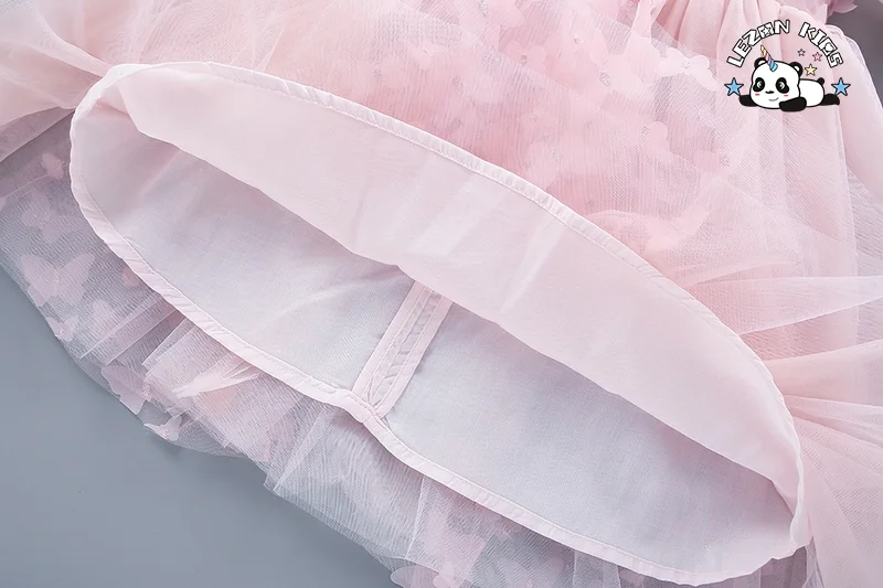 LEZONKIDS - Customizable High Quality Tulle Dresses Girls 2-14 Years Fairy Birthday Princess Dress for Girl